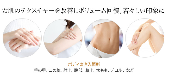 ヒアルロン酸でお肌のテクスチャーを改善しボリューム回復